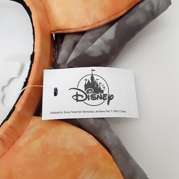 Disney Parks Halloween Pumpkin Orange Tie Dye Minnie Mouse Ear Headband Gray NWT - Picture 8 of 9